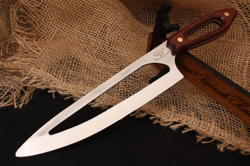 Шеф нож , х12мф, рукоять микарта.